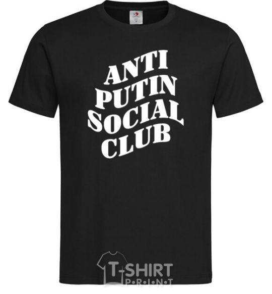 Men's T-Shirt Anti putin social club black фото