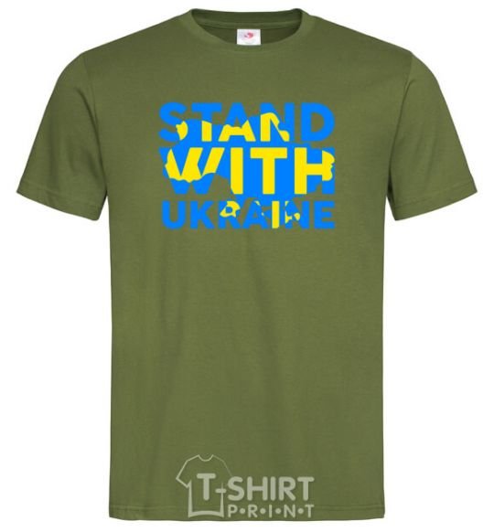 Men's T-Shirt Stand with Ukraine millennial-khaki фото