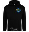 Men`s hoodie Flowers ornament Embroidery black фото