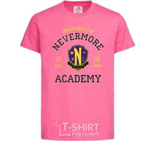 Kids T-shirt Nevermore academy heliconia фото