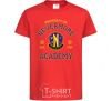 Kids T-shirt Nevermore academy red фото