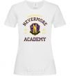 Women's T-shirt Nevermore academy White фото