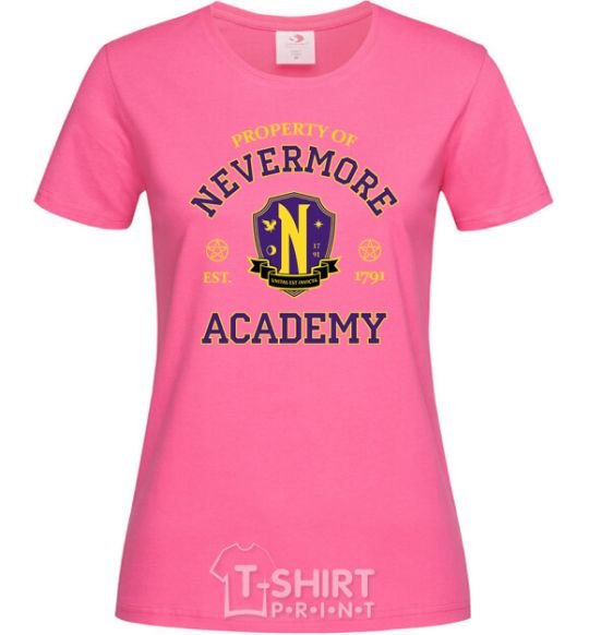 Women's T-shirt Nevermore academy heliconia фото