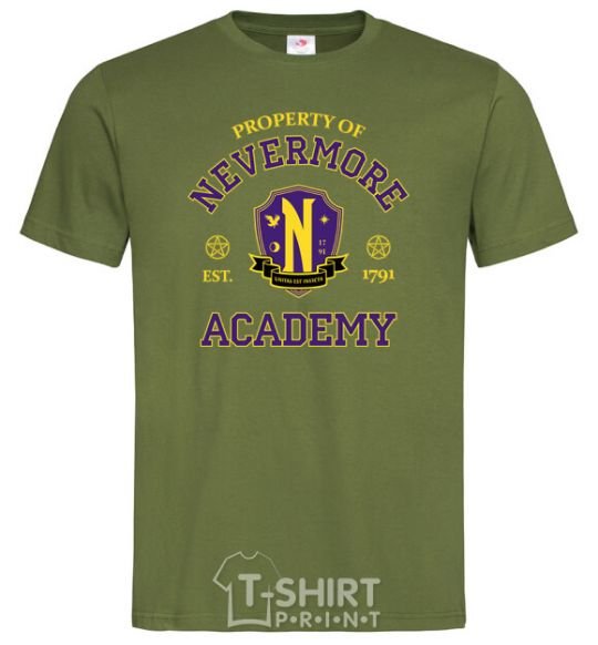 Men's T-Shirt Nevermore academy millennial-khaki фото