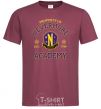 Men's T-Shirt Nevermore academy burgundy фото