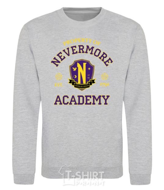 Sweatshirt Nevermore academy sport-grey фото