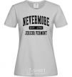 Women's T-shirt Nevermore vermont grey фото