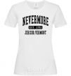 Women's T-shirt Nevermore vermont White фото