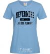 Women's T-shirt Nevermore vermont sky-blue фото