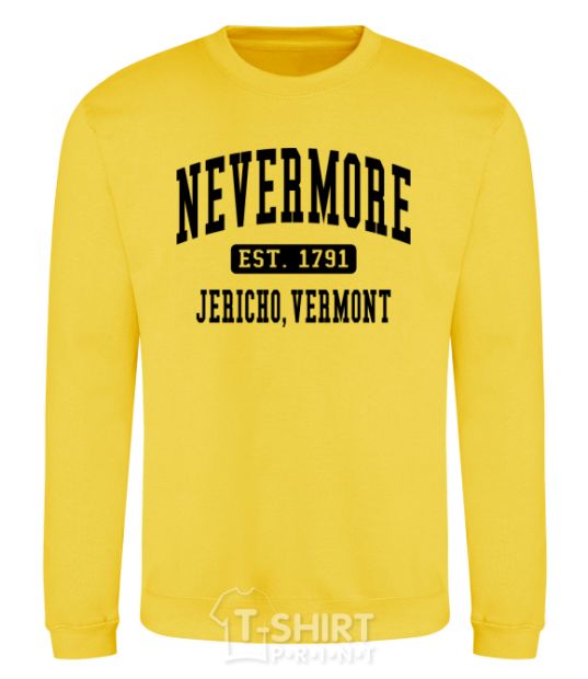 Sweatshirt Nevermore vermont yellow фото
