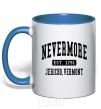 Mug with a colored handle Nevermore vermont royal-blue фото