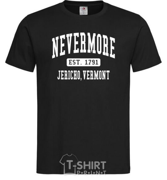 Мужская футболка Nevermore vermont Черный фото