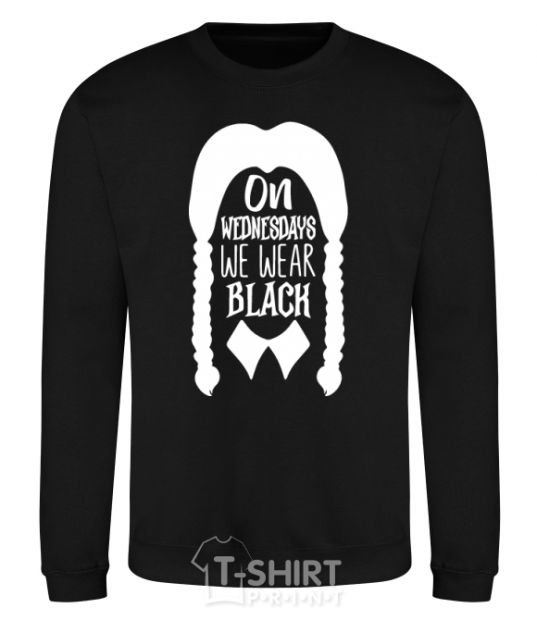 Sweatshirt On wednesday we wear black black фото