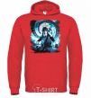 Men`s hoodie Wednesday cello bright-red фото