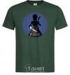 Men's T-Shirt Wednesday in the circle bottle-green фото