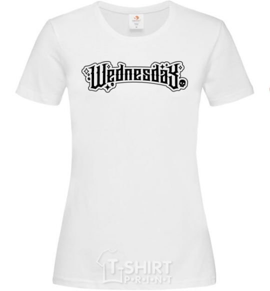 Women's T-shirt Wednesday series White фото