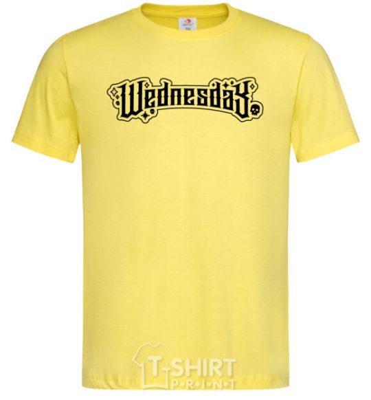 Men's T-Shirt Wednesday series cornsilk фото