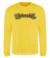 Sweatshirt Wednesday series yellow фото