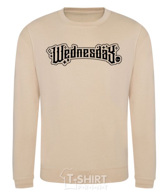 Sweatshirt Wednesday series sand фото