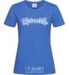 Women's T-shirt Wednesday series royal-blue фото