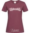 Women's T-shirt Wednesday series burgundy фото