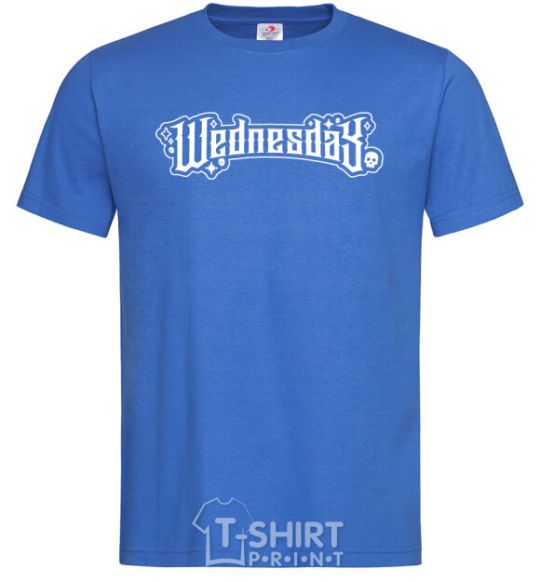 Men's T-Shirt Wednesday series royal-blue фото