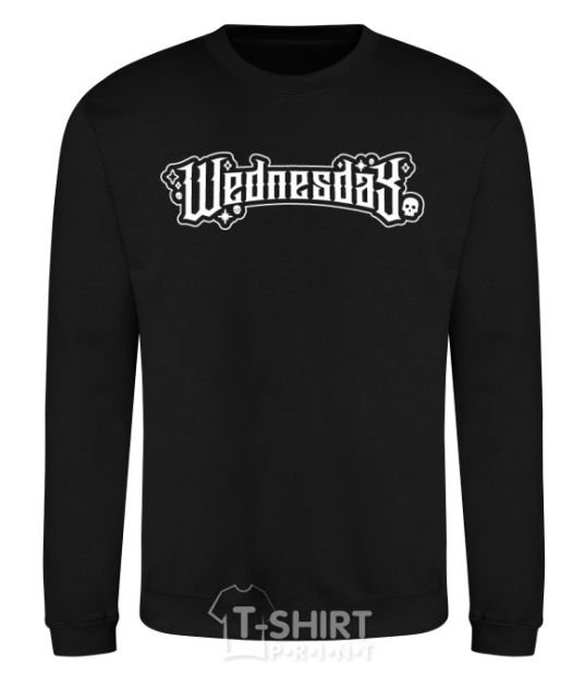 Sweatshirt Wednesday series black фото