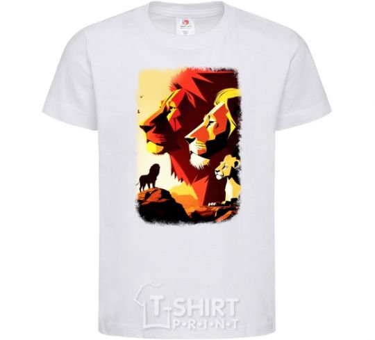 Kids T-shirt The Lion King White фото