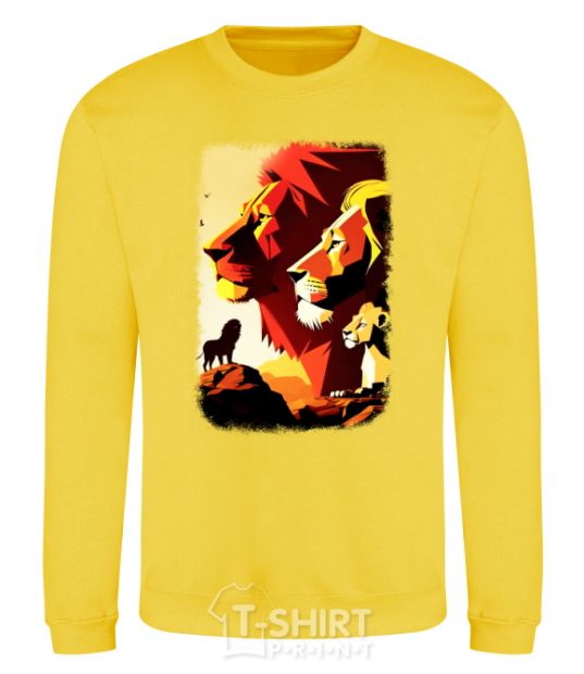 Sweatshirt The Lion King yellow фото