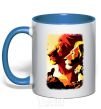 Mug with a colored handle The Lion King royal-blue фото