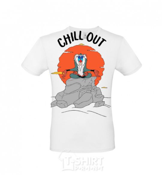 Men's T-Shirt King Leo Rafiki Chill Out White фото