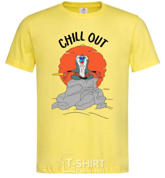 Men's T-Shirt King Leo Rafiki Chill Out cornsilk фото