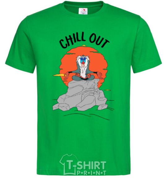 Men's T-Shirt King Leo Rafiki Chill Out kelly-green фото