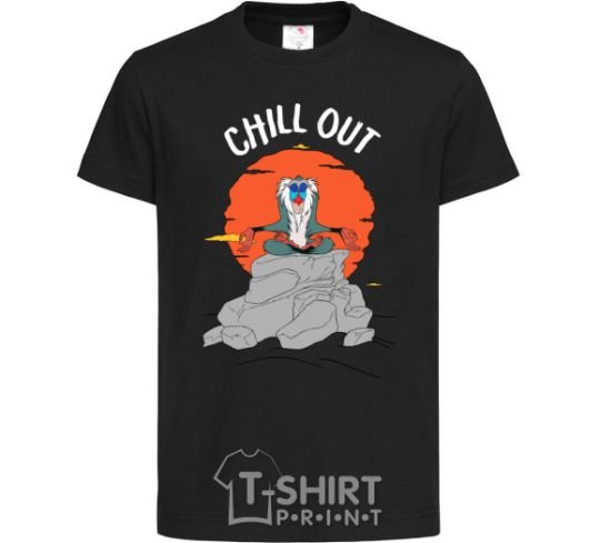 Kids T-shirt King Leo Rafiki Chill Out black фото