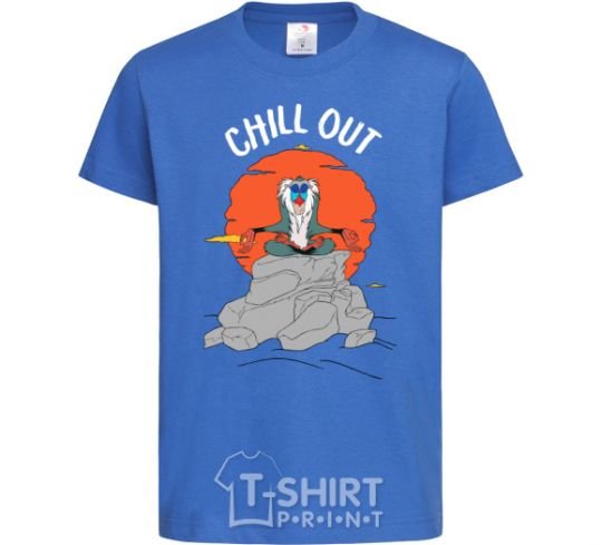 Kids T-shirt King Leo Rafiki Chill Out royal-blue фото