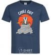 Men's T-Shirt King Leo Rafiki Chill Out navy-blue фото