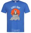 Men's T-Shirt King Leo Rafiki Chill Out royal-blue фото