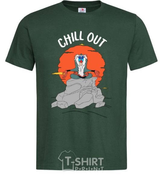 Men's T-Shirt King Leo Rafiki Chill Out bottle-green фото