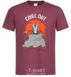 Men's T-Shirt King Leo Rafiki Chill Out burgundy фото