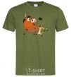 Men's T-Shirt Timon and Pumba millennial-khaki фото