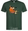 Men's T-Shirt Timon and Pumba bottle-green фото