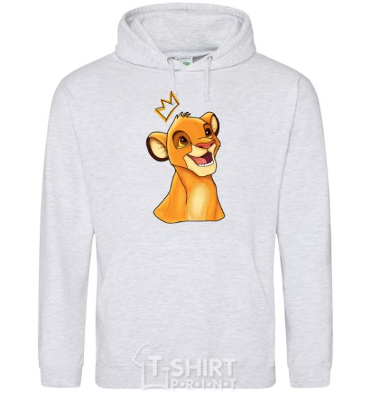 Men`s hoodie Simba sport-grey фото