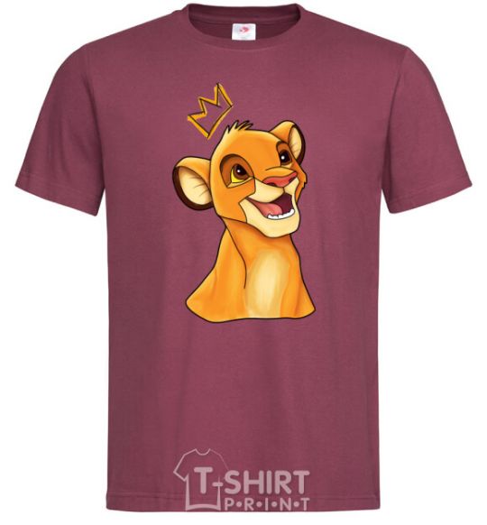 Men's T-Shirt Simba burgundy фото