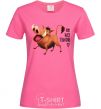 Женская футболка 3365 Пумбаа Be my Timon Ярко-розовый фото