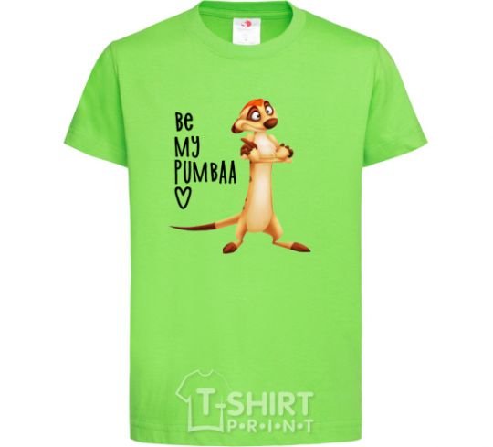 Kids T-shirt Тімон Be mine Pumbaa orchid-green фото