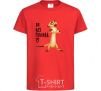 Kids T-shirt Тімон Be mine Pumbaa red фото