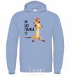 Men`s hoodie Тімон Be mine Pumbaa sky-blue фото