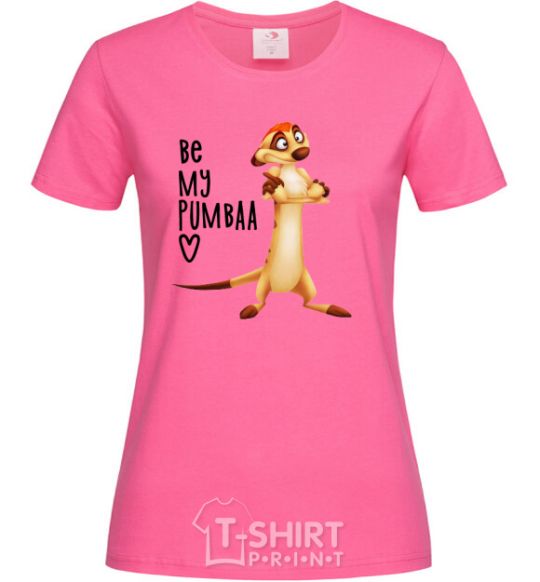 Women's T-shirt Тімон Be mine Pumbaa heliconia фото