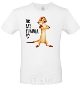 Men's T-Shirt Тімон Be mine Pumbaa White фото