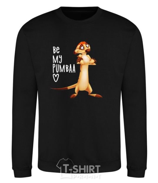 Sweatshirt Тімон Be mine Pumbaa black фото